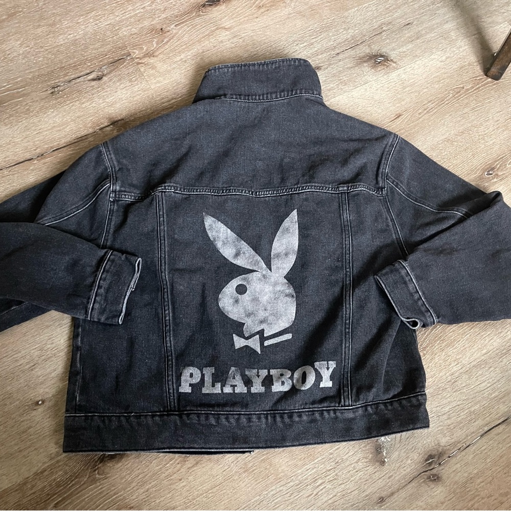 Black Jean Jacket PlayBoy xs